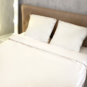 Постельное белье 1,5 спальное для гостиниц и отелей из бязи 120гр фото
